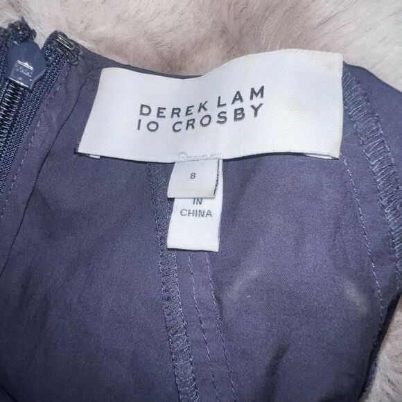 Derek Lam 10 Crosby-100% cotton Bell-Sleeve A-Line Dress w/ Lacing , size 8 - Picture 8 of 16